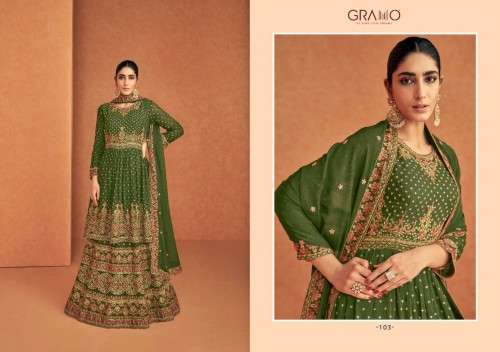 Gramo-Vihana Color-Georgette-Kurti-Sharara-Plazo-Embroidery-Dupatta-103